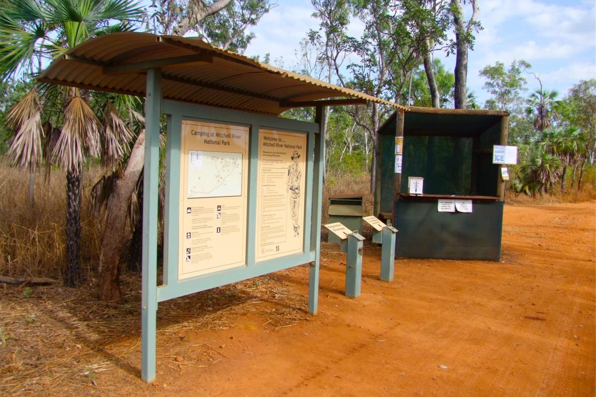  Entry station at Mitchell Falls Campground