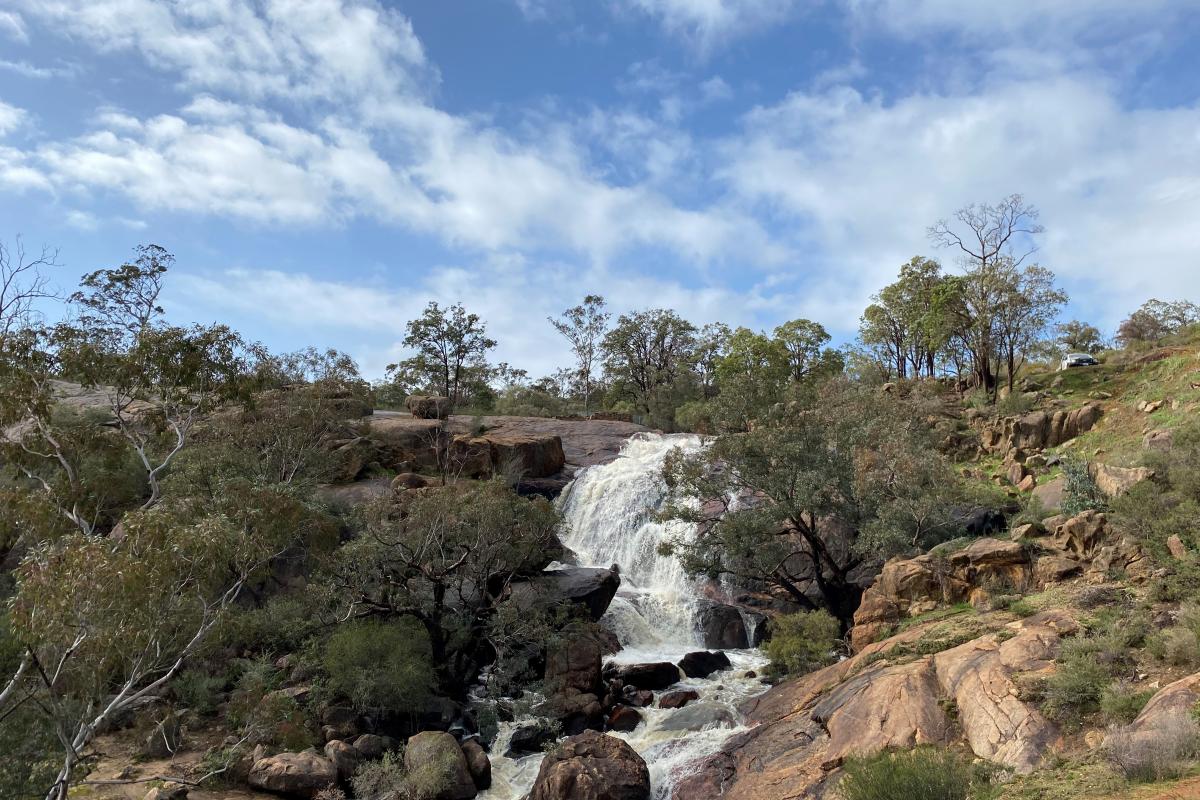 water falls in john forrest national park