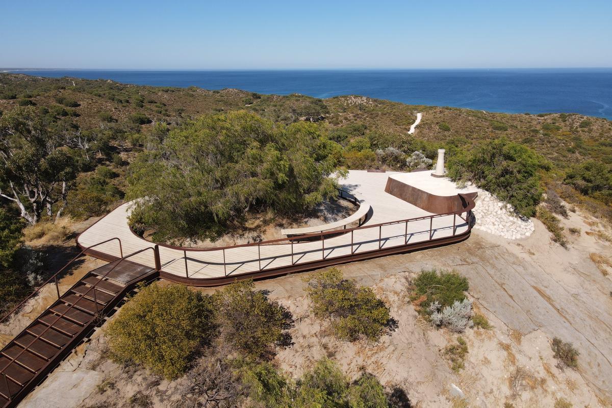 Aerial view of Maidens Reserve Lookout